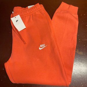 Nike | Pants | Nike Mens Orange Nsw Club Fleece Standard Fit Tapered Leg  Jogger Pants M L 3xl | Poshmark